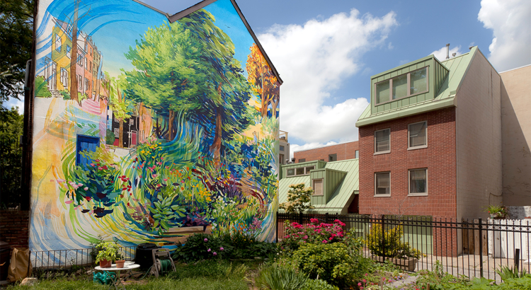 USA Philadelphia Mural Arts Garden of Delight by David Guinn Foto Steve Weinik